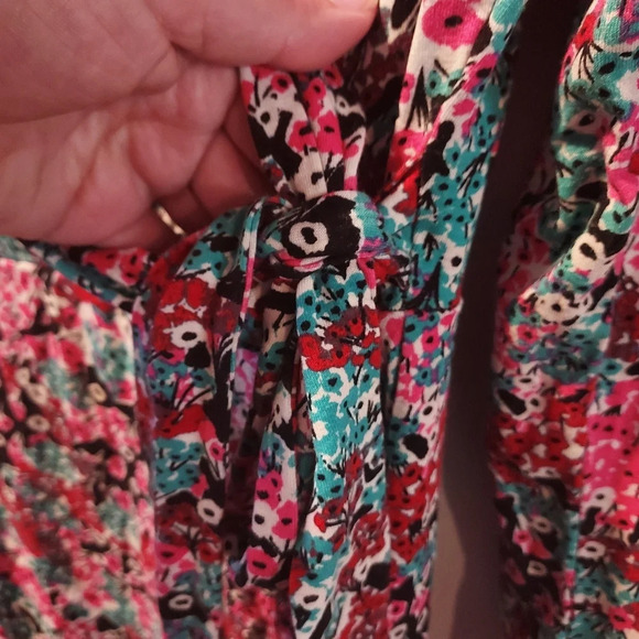 Paraphrase Floral Long Sleeve Faux Wrap Dress in Size XL Extra Large - Picture 4 of 10